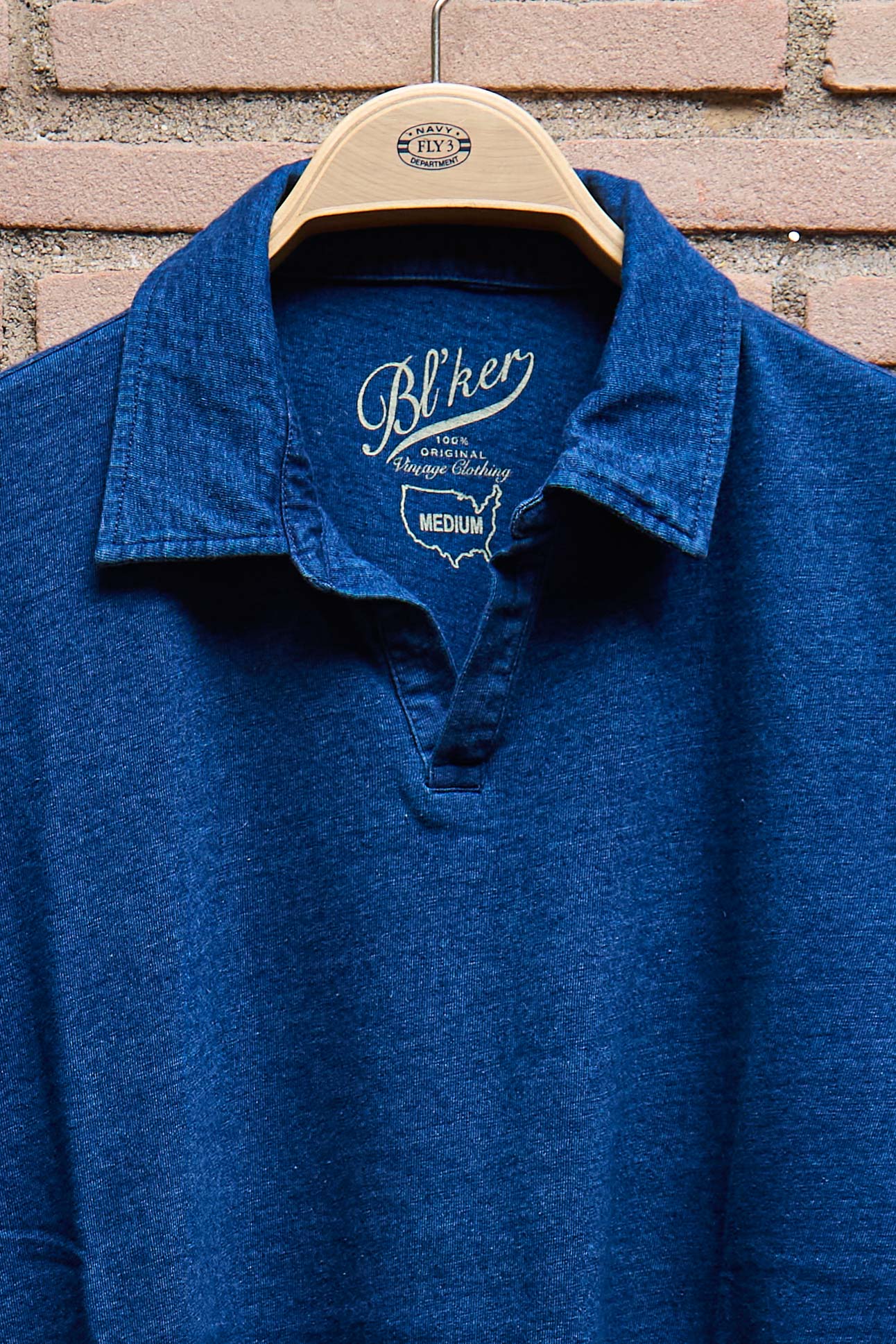 Blker - Maglia collo aperto blu