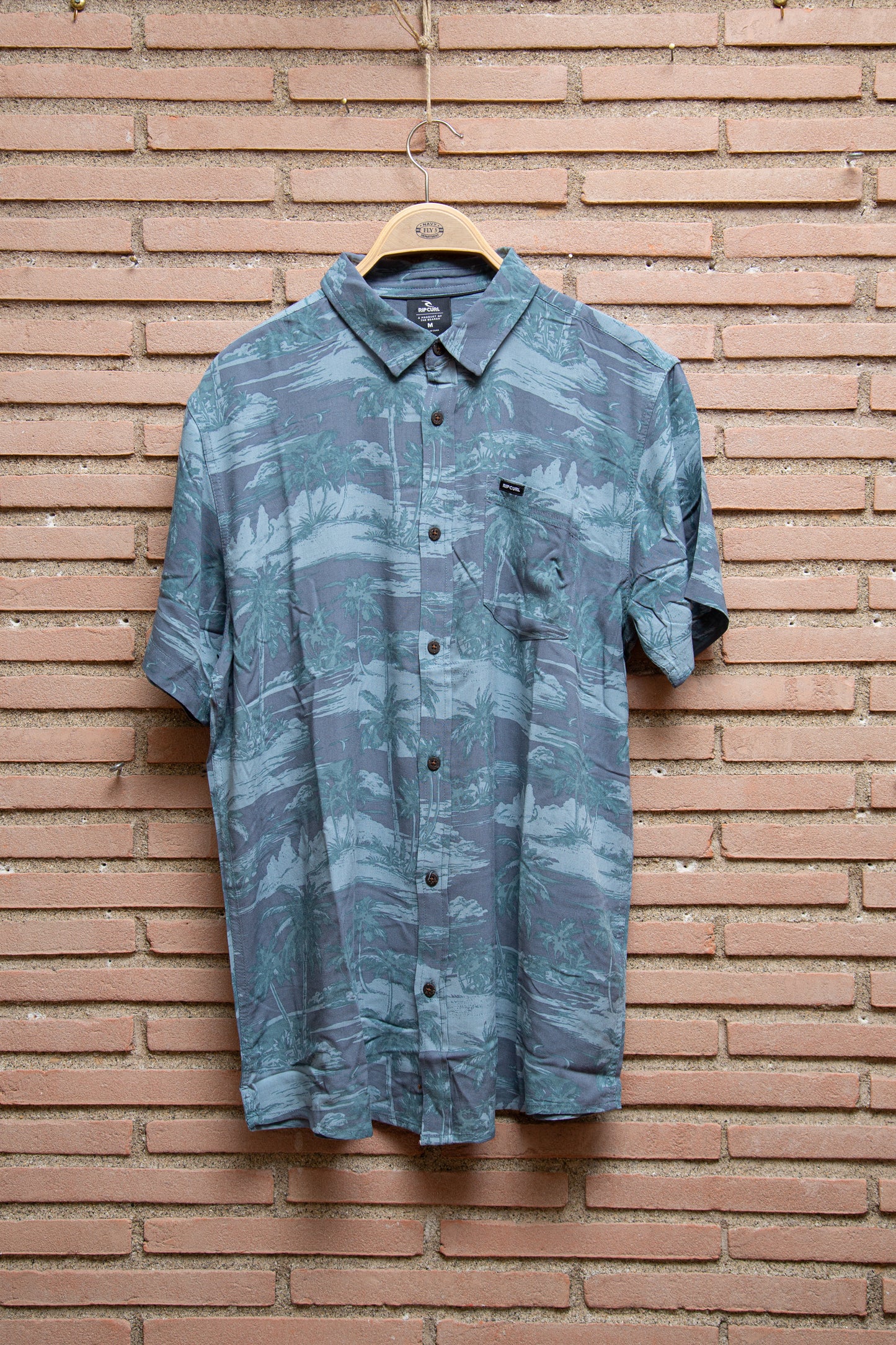 Rip Curl - camicia viscosa palme